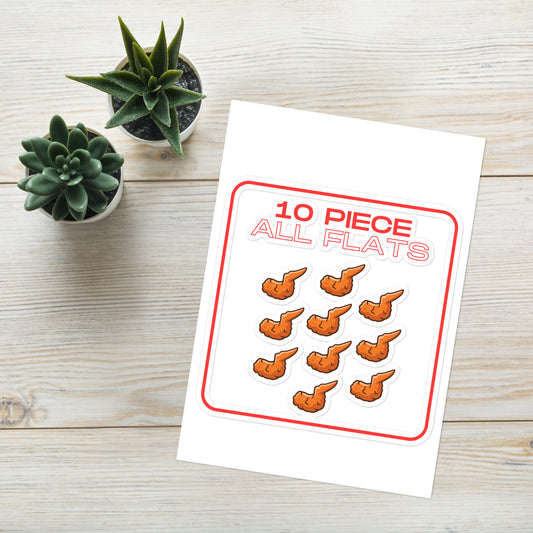 10 Piece Wings Sticker Sheet